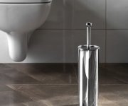 Aqualine Simple Line Wc štětka Válcová, Nerez Lesk