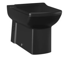 Creavit Lara Wc Mísa Pro Kombi, Spodní/zadní Odpad, 35x64cm, černá Mat