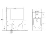Mereo Wc Kombi, Vyvýšené, Vario Odpad, Kapotované, Smart Flush Rimless, Keramické Vč. Sedátka