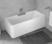Polysan Cascata R Monolith Obdélníková Vana 180x80x60cm, Kaskáda Nerez