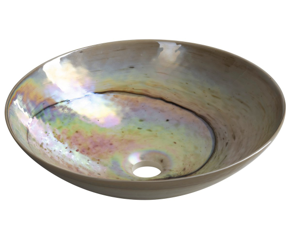 Sapho Sand Murano Skleněné Umyvadlo Na Desku, Průměr 41cm, Sand