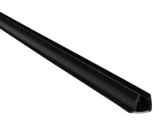 Polysan Easy Black Set Svislých Těsnění Pro Pivotové Dveře, 2000mm (2ks)