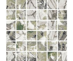 Fioranese Sound of Marbles Mosaico Screziato Vivace 30x30 Luc. Rett.