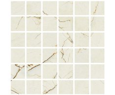 Fioranese Marmorea Intensa Venato Caramel MOSAICO 30x30 (5x5) Luc. Rett.