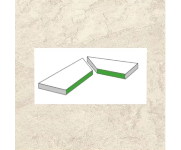 2cm dlažba jako kámen Castelvetro Quartz Stones White Gradone Torato Ang. Interno 30x60 - 2pc - béžová