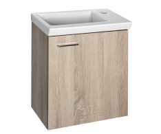 Aqualine Zoja/keramia Fresh Umyvadlová Skříňka 44x50x25,3cm, Dub Platin