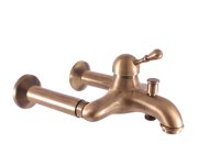 Prodloužení za baterii MORAVA Stará mosaz (Bronz) 1 kus - délka 5cm MD0678-5SM