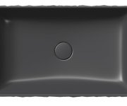 Gsi Kube X Diamante Keramické Umyvadlo Na Desku, 60x37cm, černá Mat