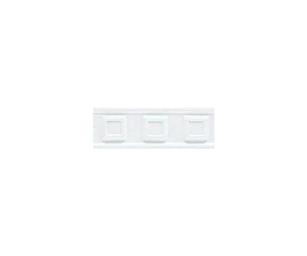 Retro listela Grazia Boiserie Square Bianco 6,5x20 Matt. - bílá