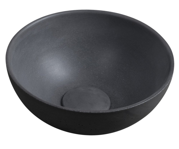 Sapho Minor Betonové Umývátko Na Desku, ø 26cm, Antracit Mat