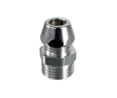 Přechodka-redukce Na Trubku K Baterii 3/8x10mm - Chrom - Vnější Závit