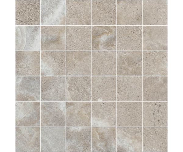 Sokl jako kámen APE Cross Mosaico Sand 30x30 (5x5) Rett. - béžová