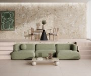 Dlažba jako kámen Navarti Ura Beige 120x120 Matt. Rett. - béžová