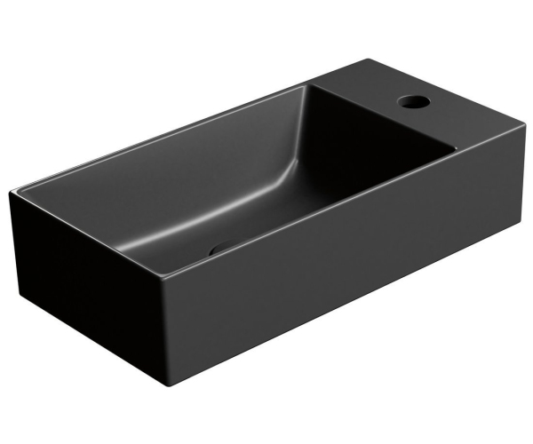 Gsi Kube X Keramické Umývátko 50x25cm, Pravé/levé, černá Mat