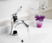 Sapho Kirké Crystal Stojánková Umyvadlová Baterie S Výpustí, Páčka Krystal, Chrom