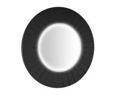 Sapho Lumiro Strip Kulaté Zrcadlo S Led Osvětlením V Rámu ø 75cm, Carina