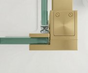 Gelco Luxor Gold Matt Obdélníkový Sprchový Kout 1200x1000mm L/p Varianta