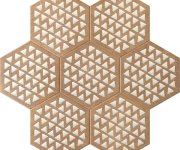 Retro dlažba Marca Corona Terracreta Intarsio Chamotte Esagono 21,6x25