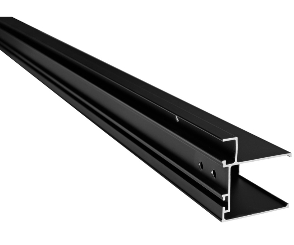 Polysan Easy Black Stěnový Profil Pro Pevné Sklo, 1900mm