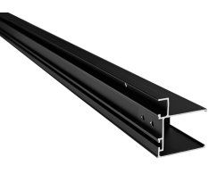 Polysan Easy Black Stěnový Profil Pro Pevné Sklo, 1900mm