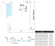 Polysan Esca Sklo Flute 1167x2100mm