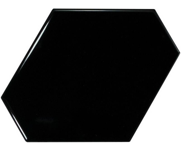 Luxusní obklad Equipe Scale Benzene Black 10,8x12,4 - černá
