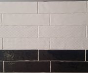 Retro dekor El Barco Sirocco White DECOR 7,5x30 Glossy - bílá