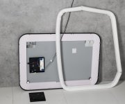 Sapho Cetis Zrcadlo S Led Osvětlením 100x70cm, černá Mat
