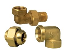 Radiátorové šroubení Kuželové (mosaz) Konus - Rohové - 3/8"