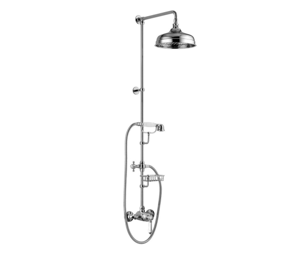 Sapho Vienna Sprchový Sloup S Pákovou Baterií, Mýdlenka, 1291mm, Chrom