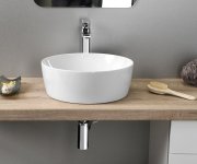 Gsi Nubes Keramické Umyvadlo Na Desku Průměr 40cm, Bílá Extraglaze