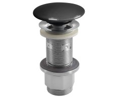 Sapho Umyvadlová Výpust 5/4“, Click-clack, Betonová Zátka, 10-80mm, Antracit Pololesk
