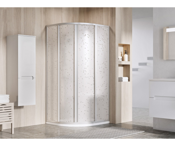 Sprchový kout Supernova SKCP4 - SKCP4 80x80, 195 satin+pearl