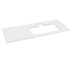 Sapho Brahea Deska Rockstone S Otvorem 121x51,5cm (30+90cm), Pravá, Bílá Mat