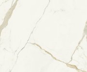 Dlažba jako mramor Marca Corona Scultorea Calacatta Oro Fino 120x120 Velvet Rett. - bílá