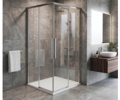 Gelco Luxor čtvercový Sprchový Kout 800x800mm, Rohový Vstup