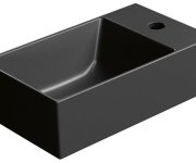 Gsi Kube X Keramické Umývátko 40x23cm, Pravé/levé, černá Mat