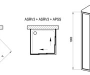 Sprchový kout Supernova ASRV3+ASRV3 - ASRV3 80 198, bílá+grape 15V401R2ZG