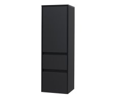 Mereo Opto Koupelnová Skříňka Vysoká 125 Cm, Levé Otevírání, černá