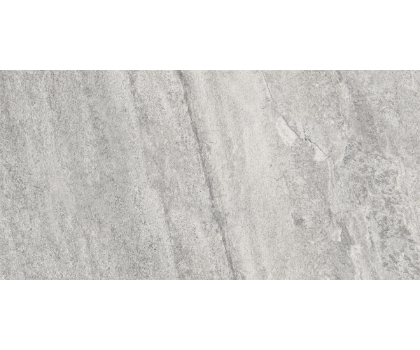 Dlažba jako kámen Sichenia Pavé Delle Alpi Quarzo Grigio Soft GRIP 30x60 Rett. - šedá