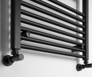 Aqualine Direct Otopné Těleso S Bočním Připojením 600x1320mm, černá Mat