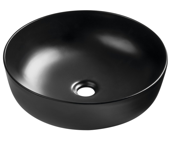 Sapho Rondea Keramické Umyvadlo Na Desku ø 41cm, černá Mat