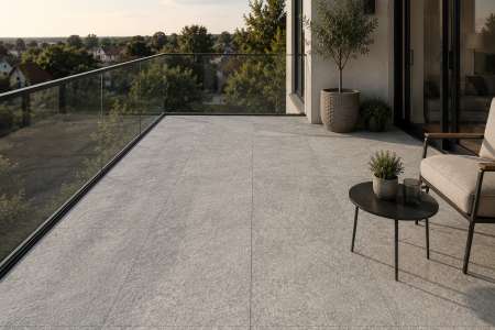 Balkon s dlažbou Sintesi Borgogna Beige 