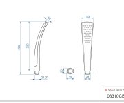 Sprchový Set (1-polohová Ruční Sprcha, Kovová Sprchová Hadice 150 Cm, Držák Sprchy), Blistr KRISTA-SET