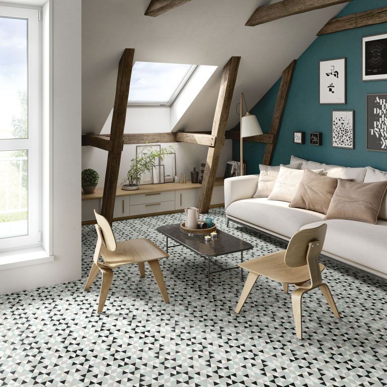 Realizace Vzorovaná DLAŽBA Elios Deco Anthology Nordic B 20x20