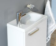 Umývátko Chrome - Umývátko Chrome 40 L, s otvorem pro baterii, bez přepadu XJGL1100000