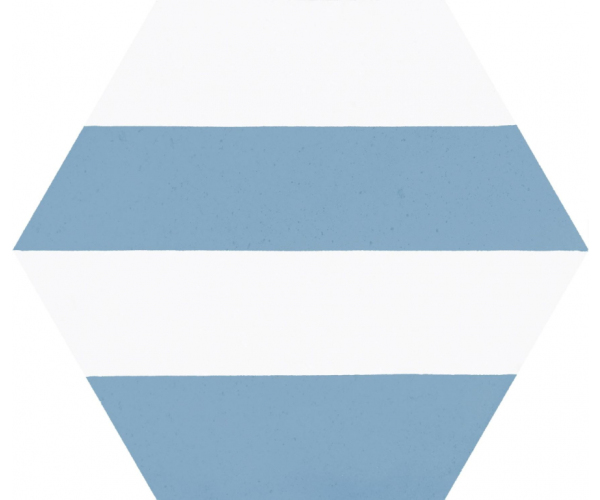Vzorovaná dlažba Codicer Hex 25 Porto Capri Blue 22x25