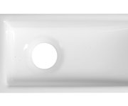 Sapho Aqua Mini Keramické Umývátko 38x14cm, Otvor Pro Baterii Vlevo, Bílá