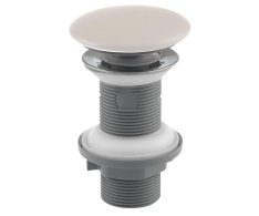 Isvea Umyvadlová Výpust 5/4“, Click-clack, Keramická Zátka, 20-70mm, Ivory