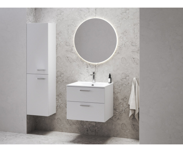 Vysoká skříňka Chrome II - SB Chrome II 39 L, bílá, madlo 152 mm, chrom